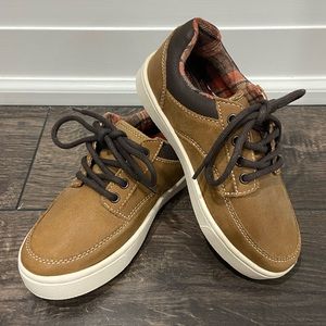 Brand New Zara Tan Leather Boys/ Kids Shoes Sneakers Size Euro 28/29= US 11/11.5